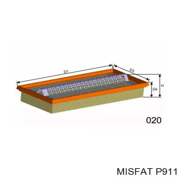P911 Misfat воздушный фильтр