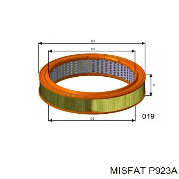 P923A Misfat воздушный фильтр