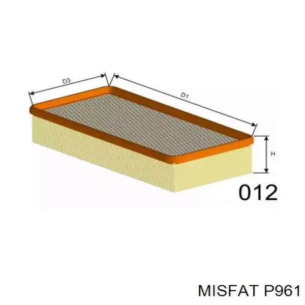 P961 Misfat воздушный фильтр