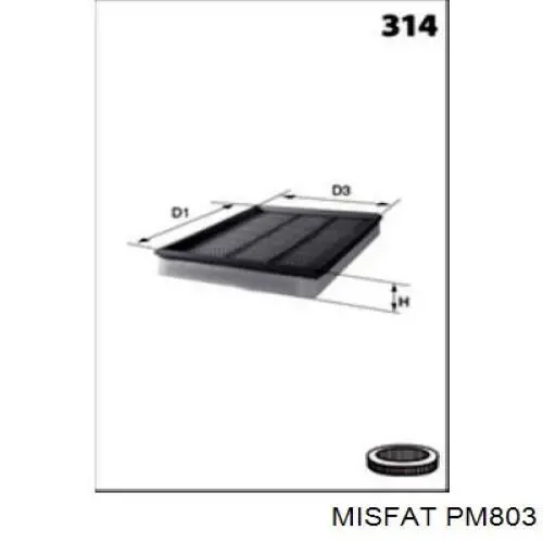 Воздушный фильтр PM803 Misfat