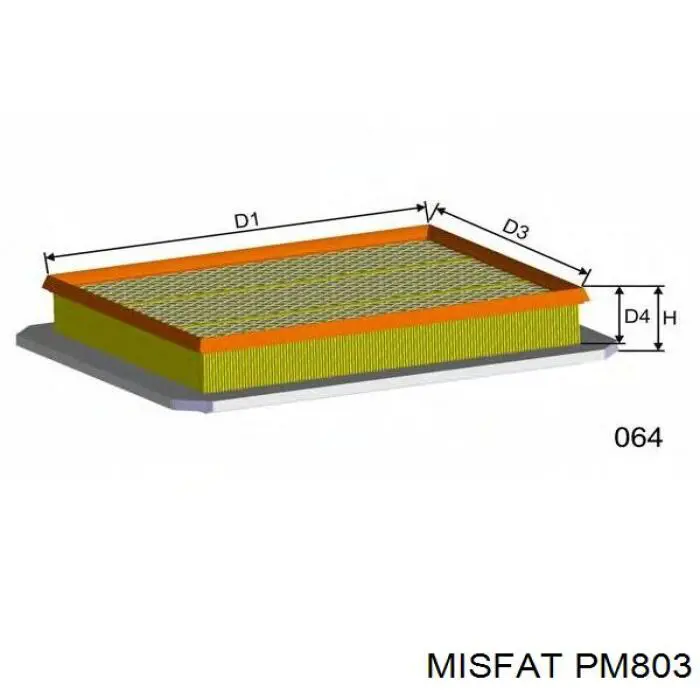 Элемент воздушного фильтра Misfat PM803 цена, от 4.49 USD