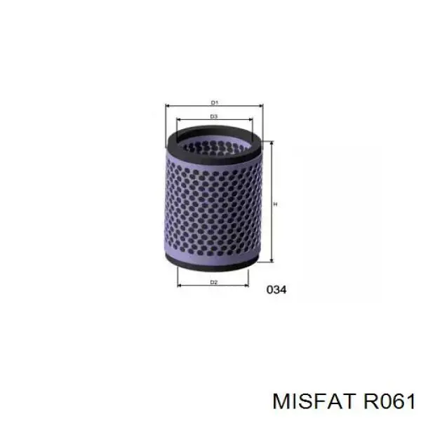 Воздушный фильтр R061 Misfat