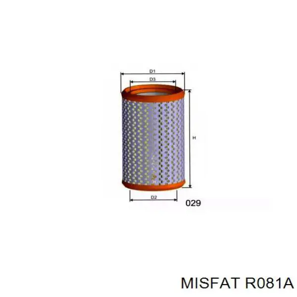 Воздушный фильтр R081A Misfat