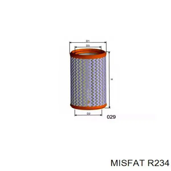 R234 Misfat воздушный фильтр