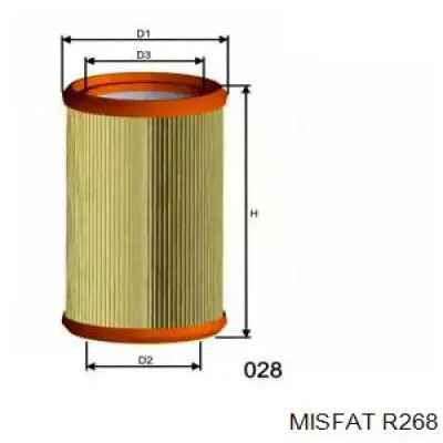 R268 Misfat воздушный фильтр
