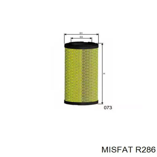 Воздушный фильтр R286 Misfat