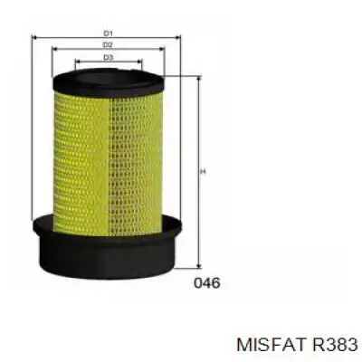 R383 Misfat воздушный фильтр
