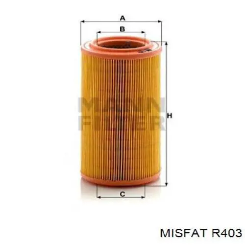 Купить R403 Misfat Автомобильный фильтр воздуха