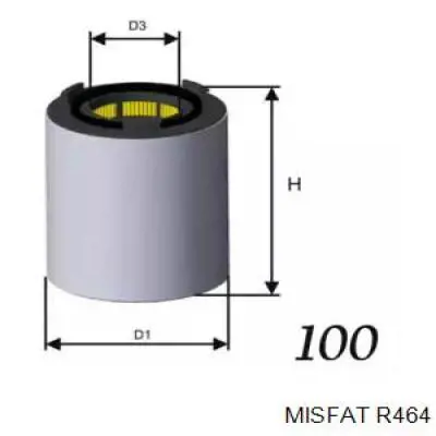 Воздушный фильтр R464 Misfat