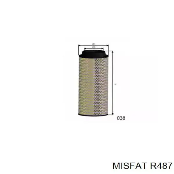 Воздушный фильтр R487 Misfat