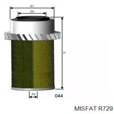 Воздушный фильтр R729 Misfat