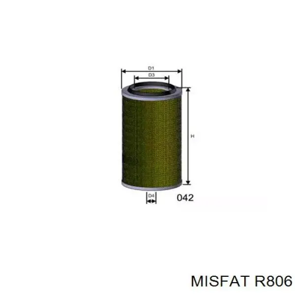 R806 Misfat воздушный фильтр