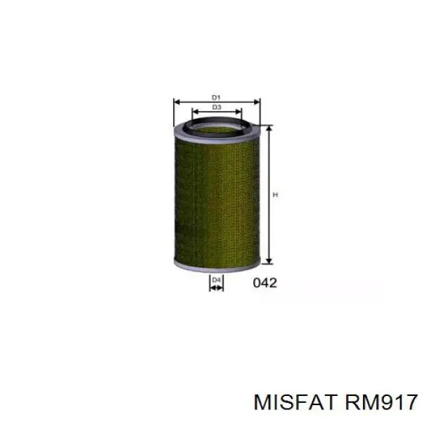 Воздушный фильтр RM917 Misfat