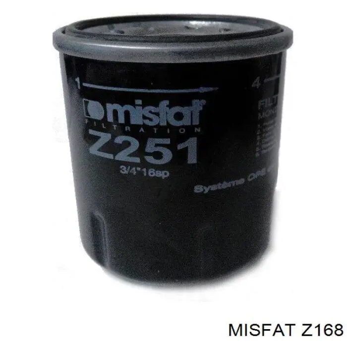 Z168 Misfat масляный фильтр
