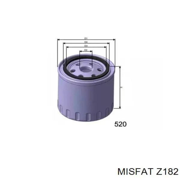 Z182 Misfat масляный фильтр