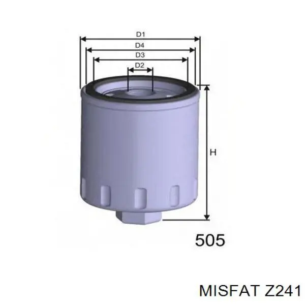 Z241 Misfat масляный фильтр