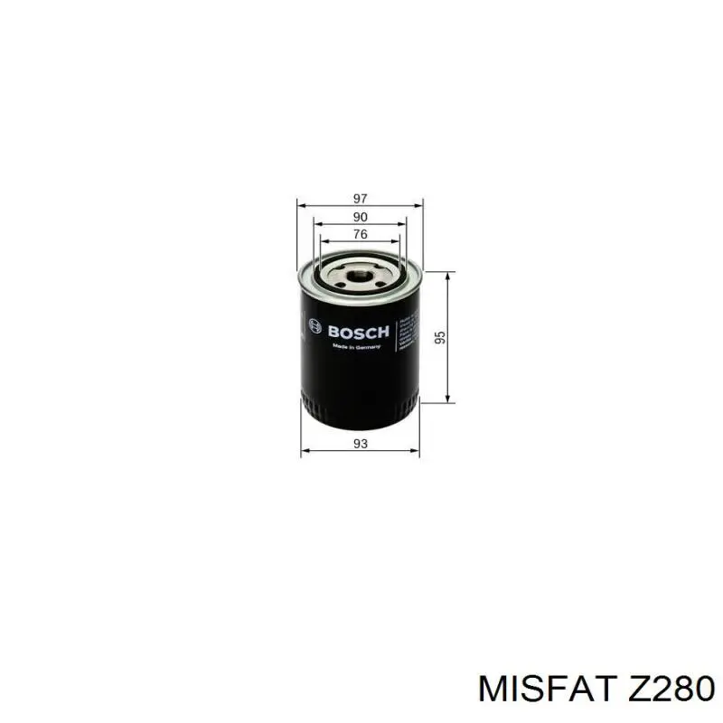 Фильтр очистки масла центробежный Misfat Z280 цена, от 5.99 USD