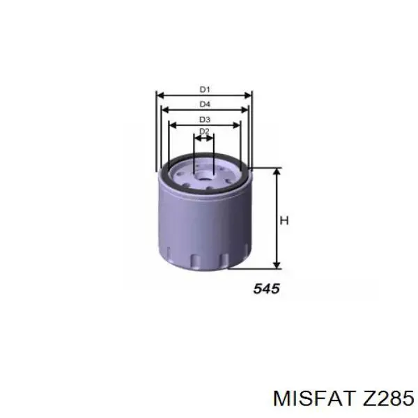 Z285 Misfat масляный фильтр