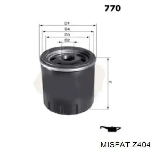 Z404 Misfat масляный фильтр