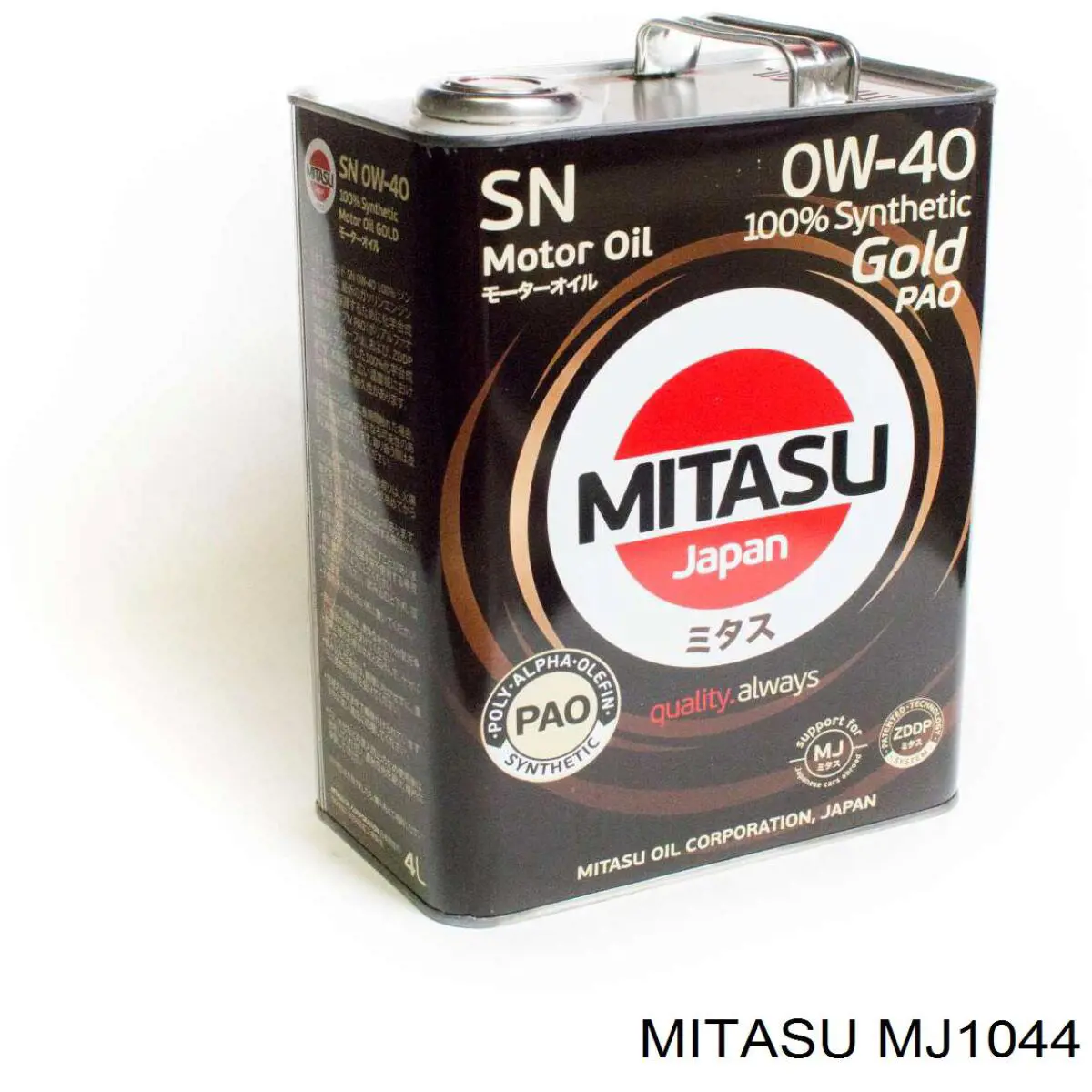 Моторное масло Mitasu GOLD 0W-40 Синтетическое 4л (MJ1044)
