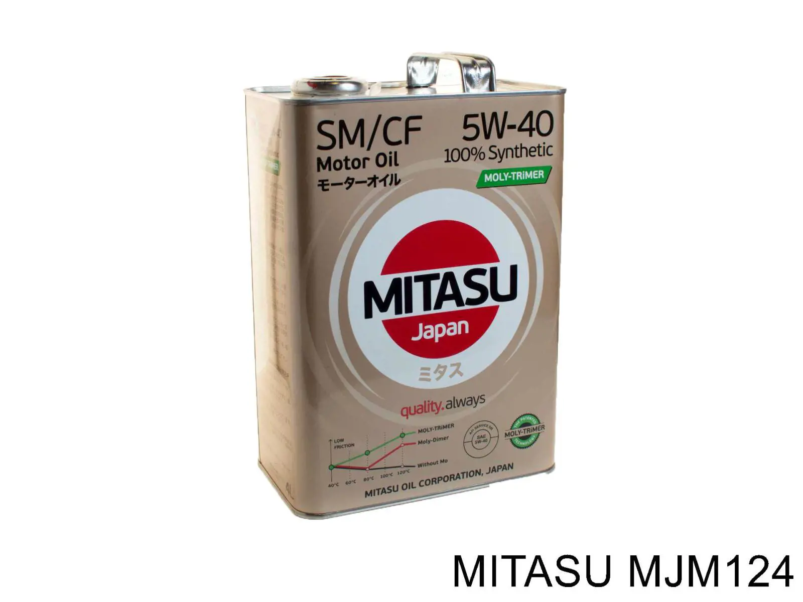 Моторное масло Mitasu MOLY-TRIMER 5W-40 Синтетическое 4л (MJM124)