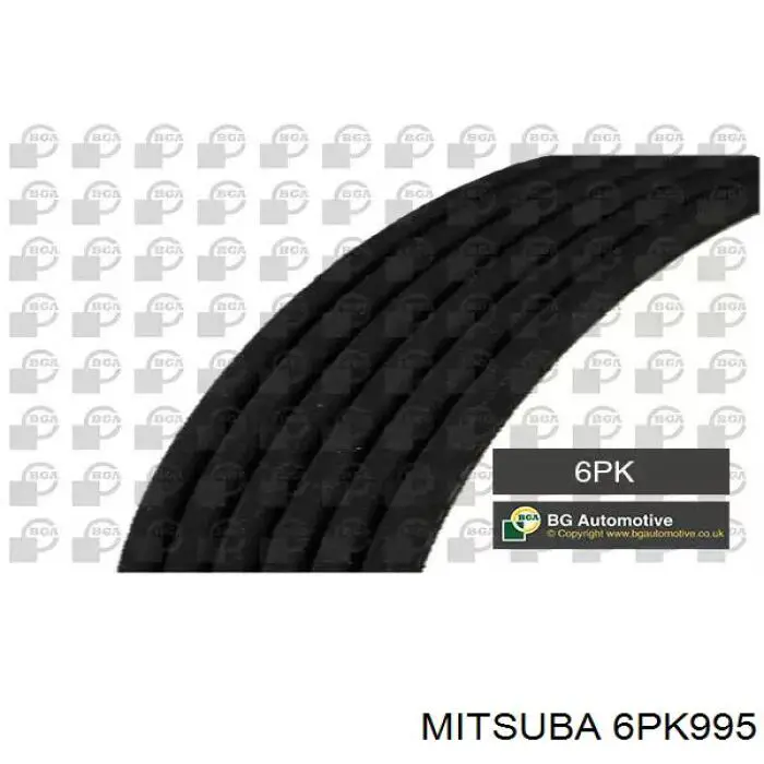 6PK995 Mitsuba ремень генератора