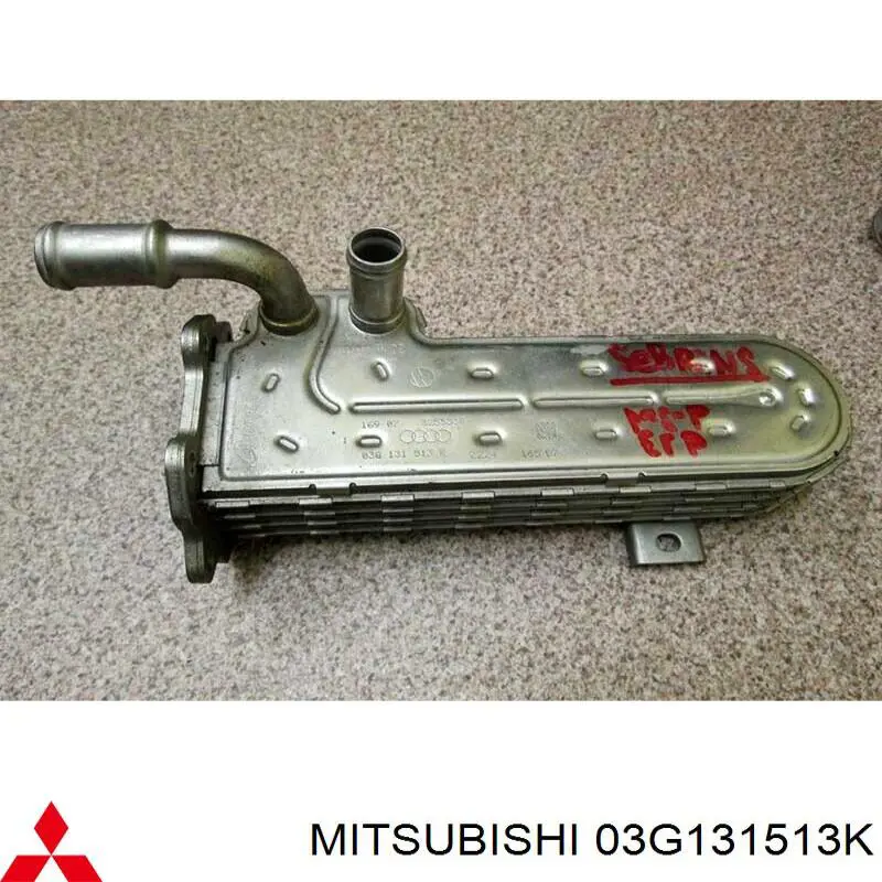 03G131513K Mitsubishi radiador do sistema egr de recirculação dos gases de escape