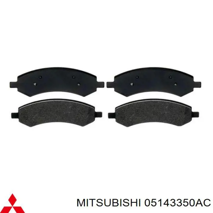 Передние тормозные колодки 05143350AC Mitsubishi