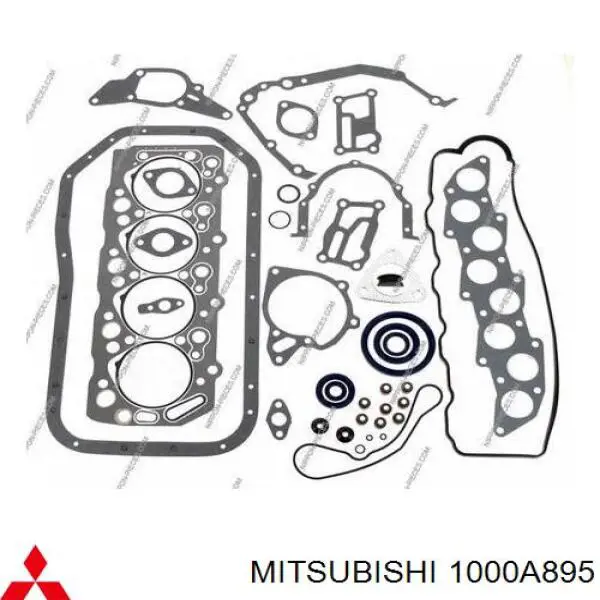 MD972215 Mitsubishi комплект прокладок двигателя полный