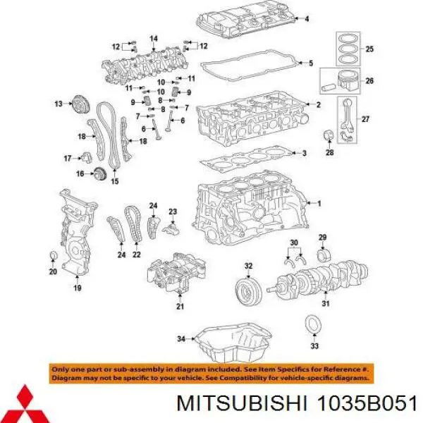 1035B051 Mitsubishi 