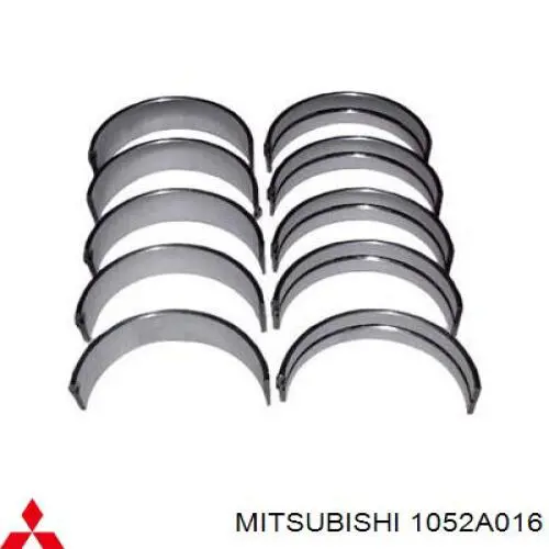 1052A016 Mitsubishi вкладыши коленвала коренные, комплект, стандарт (std)