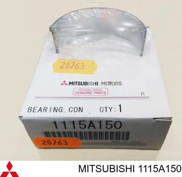 1115A150 Mitsubishi вкладыши коленвала шатунные, комплект, 2-й ремонт (+0,50)