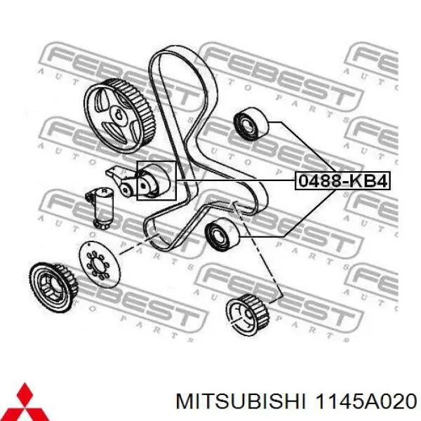 Ролик ГРМ 1145A020 Mitsubishi