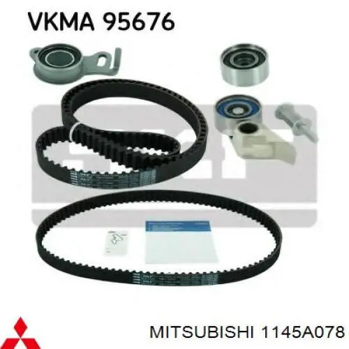 Rolo parasita da correia do mecanismo de distribuição de gás Mitsubishi 1145A078