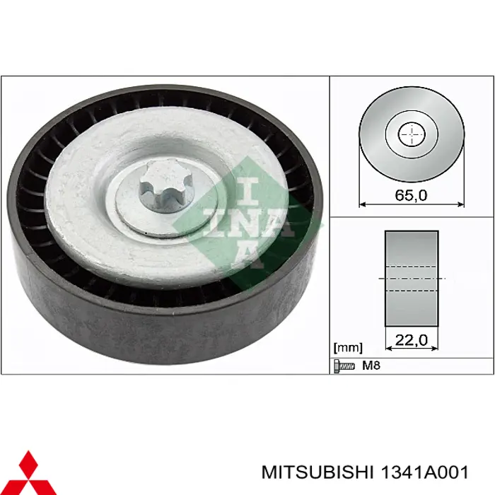 1341A001 Mitsubishi rolo parasita da correia de transmissão