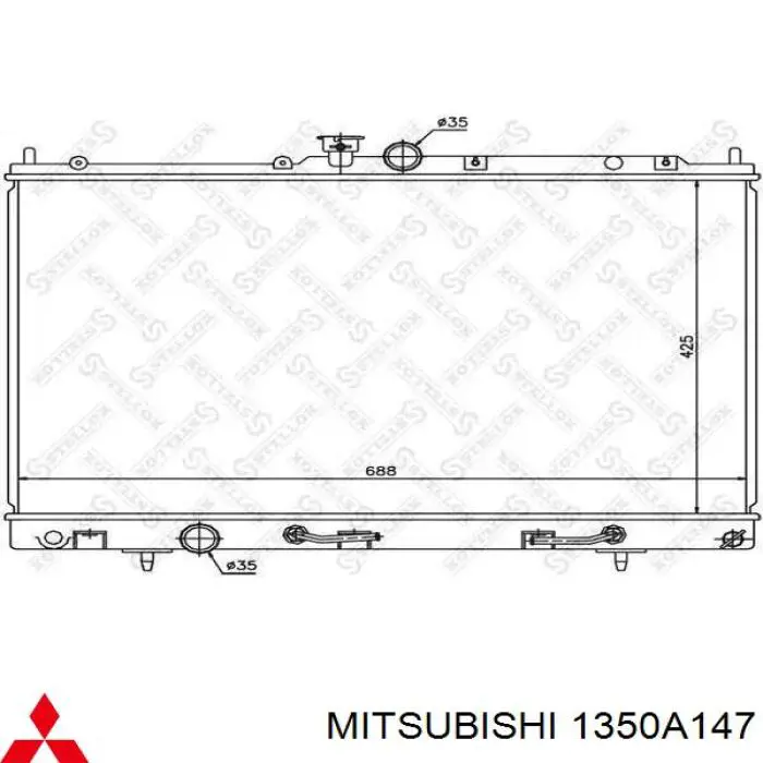 1350A147 Mitsubishi радиатор