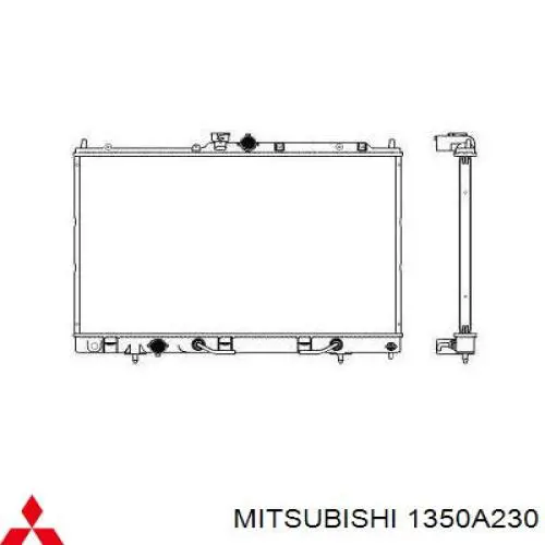 1350A230 Mitsubishi радиатор