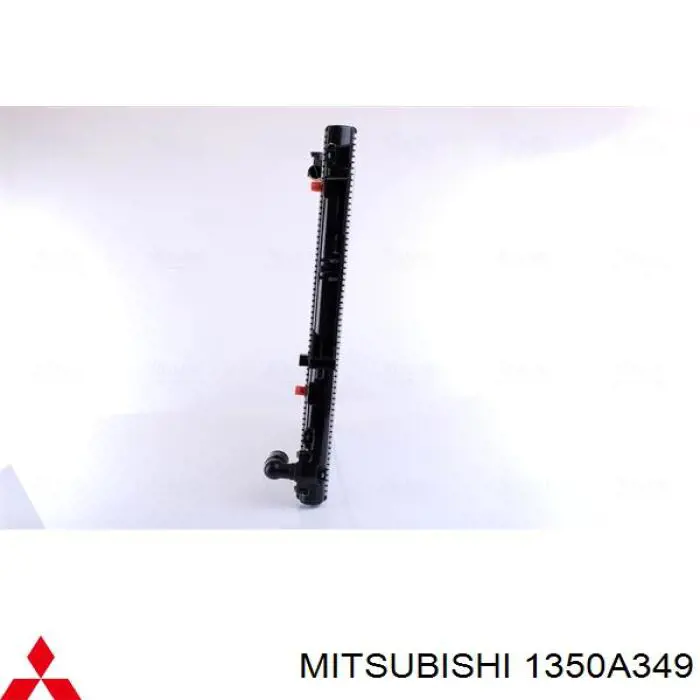 Купить 1350A349 Mitsubishi Радиатор водяной