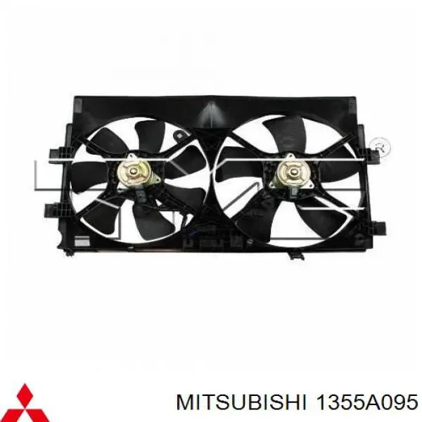 Ventilador (roda de aletas) do radiador de esfriamento esquerdo para Mitsubishi Lancer (CY_A, CZ_A)