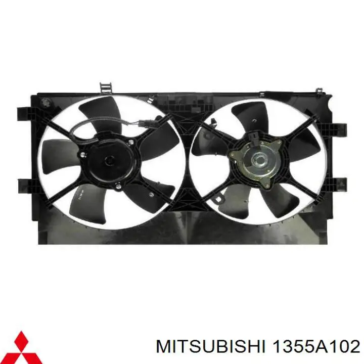 1355A102 Mitsubishi мотор вентилятора системы охлаждения правый
