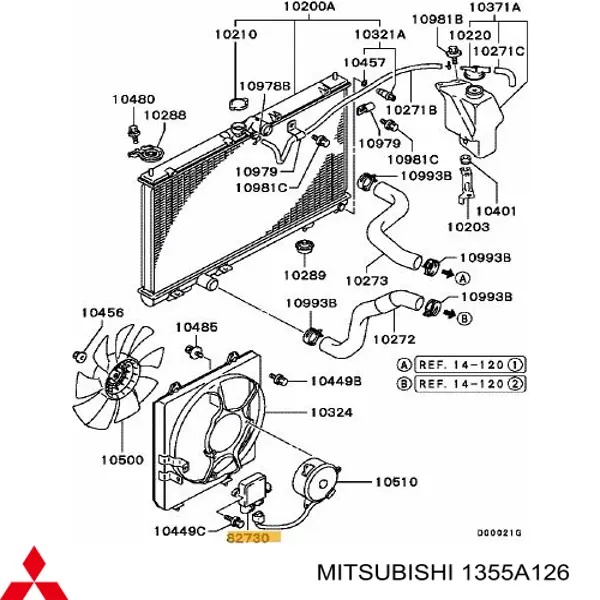 1355A126 Mitsubishi регулятор оборотов вентилятора охлаждения (блок управления)