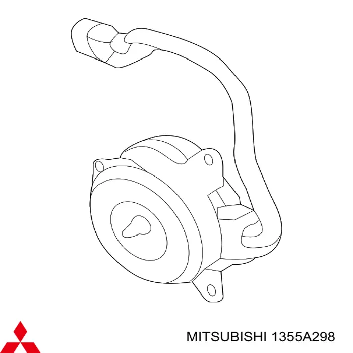1355A298 Mitsubishi диффузор радиатора охлаждения, в сборе с мотором и крыльчаткой