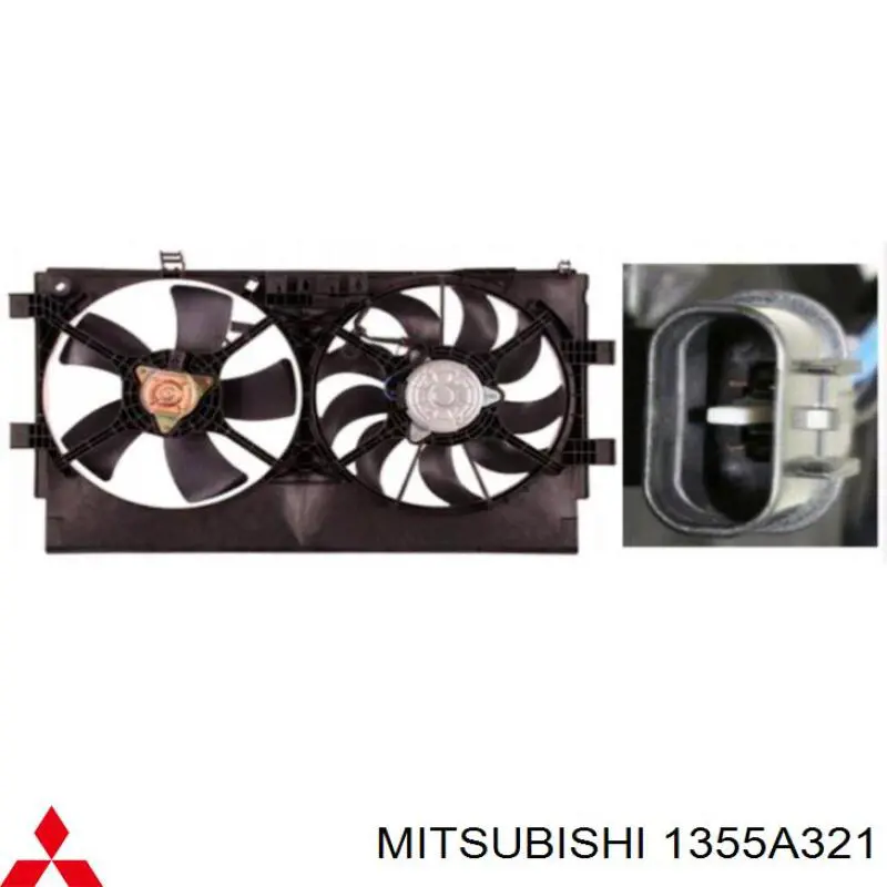 Диффузор радиатора охлаждения Mitsubishi 1355A321 цена, от 196.37 USD