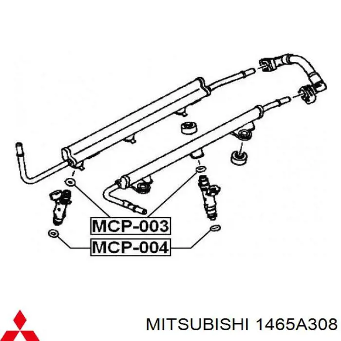 Уплотнитель форсунок Mitsubishi 1465A308 цена, от 2.56 USD