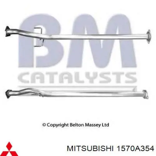 Купить 1570A354 Mitsubishi Выхлоп центральный