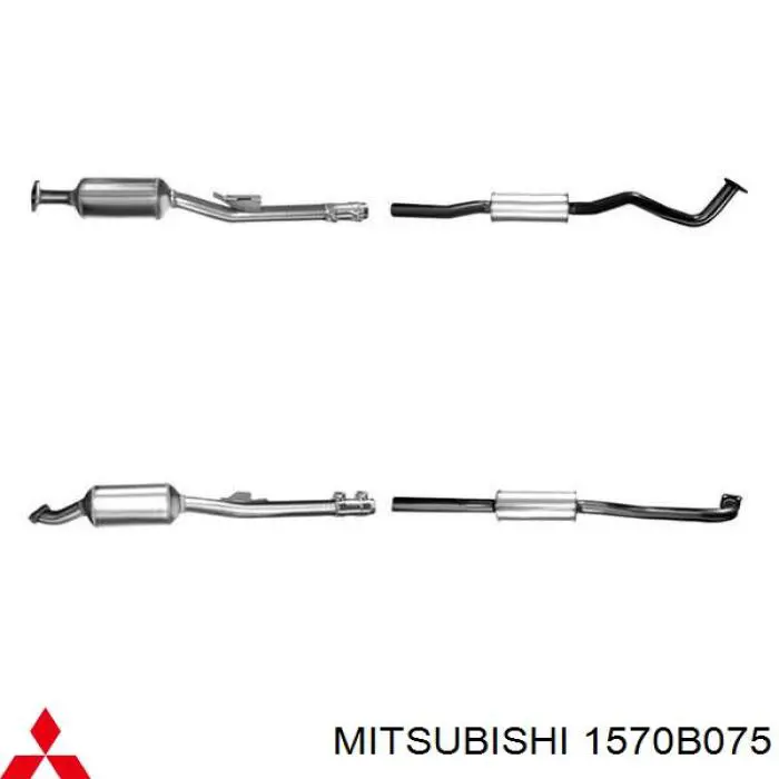 1570B075 Mitsubishi Глушитель центральный