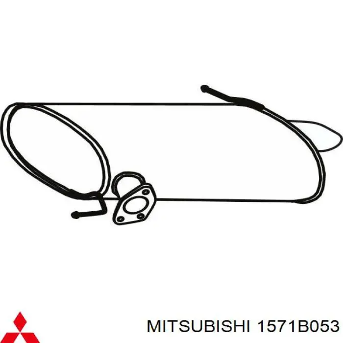 1571B053 Mitsubishi глушитель, задняя часть
