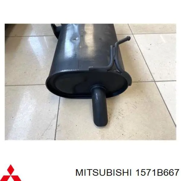 Выхлопная труба на Mitsubishi Outlander III GF, GG