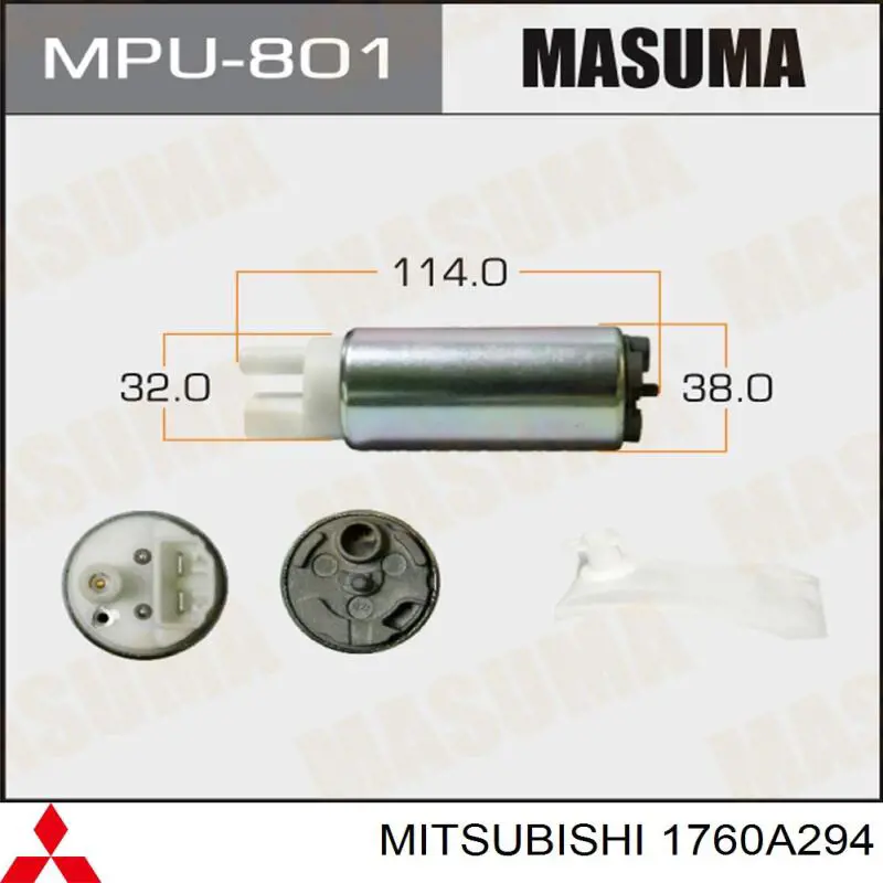 Compre 1760A294 Mitsubishi Elemento de turbina da bomba de combustível