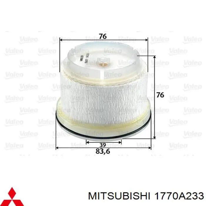 1770A233 Mitsubishi топливный фильтр
